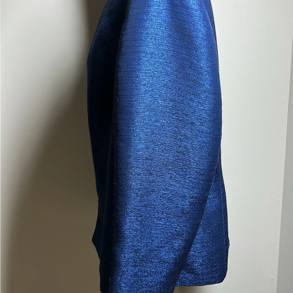 Kasper Shimmering Blue Women's Blazer - Picture 4 of 11